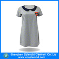 Custom Ladies Fashion Embroidered Cotton Long Polo Tshirt